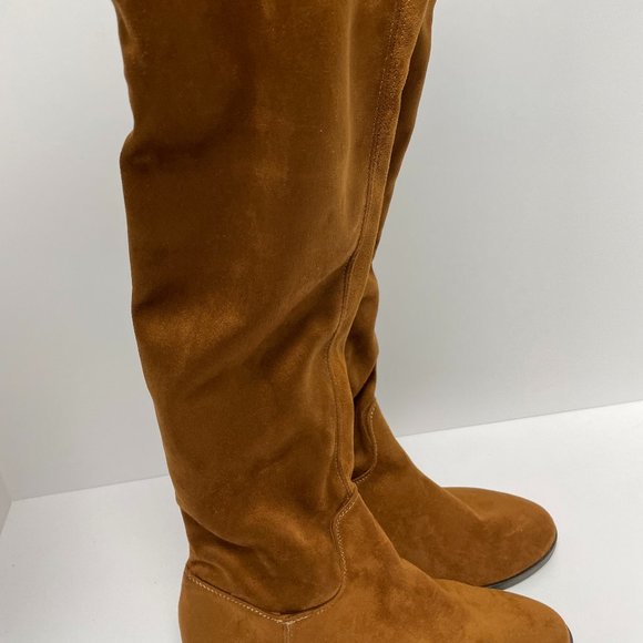 Suede Thigh High Boots - Picture 2 of 9